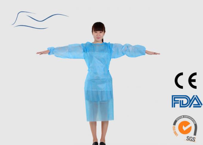 Grüne Farbchirurgisches Wegwerfkleid MIT überzogenem Material PET pp.