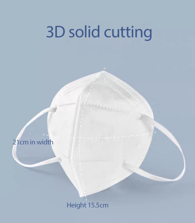 Wegwerfmaske bequeme des Respirator-FFP2 Masken-vertikale Falten-flache des Antivirus-N95