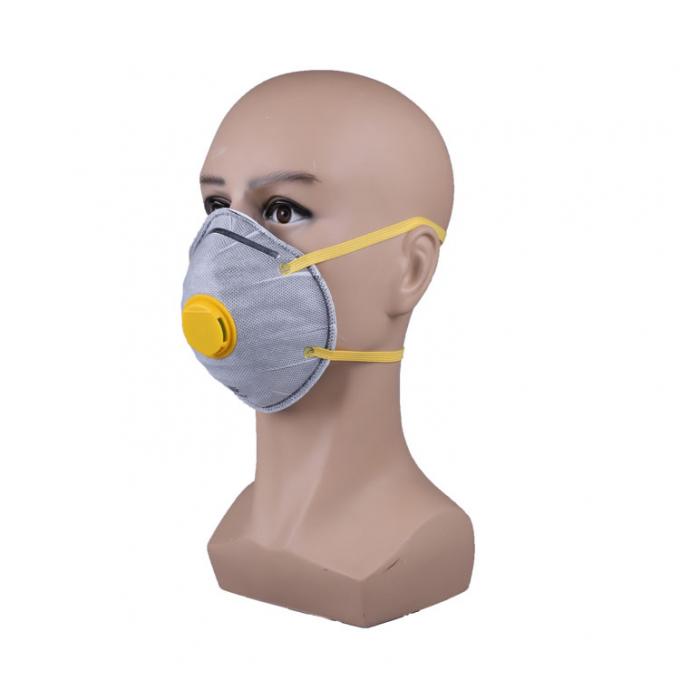 Maske der Aktivkohle-N95 der Schalen-FFP2, nichtgewebte Wegwerfatemschutzmaske mit Ventil
