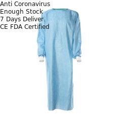 Blaues medizinisches schützendes Kleid, statische sterile Antiwegwerfkleider