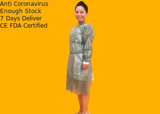 Rundhalsausschnitt-medizinische Wegwerfkleider, leichter Breathable Overall