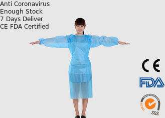 Grüne Farbchirurgisches Wegwerfkleid MIT überzogenem Material PET pp.