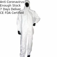 Latex-freier Wegwerfschutzanzug-mikroporöser Overall für Ärzteteam