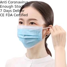 Perfekte Wegwerfstaub-Mund-Maske nicht gesponnenes 3 Schicht-Gesichtsmaske-antibakterielles Mittel