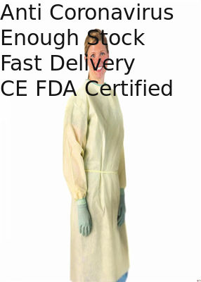 Waterproof Comfortable Medical Isolation Gowns Disposable For Doctor