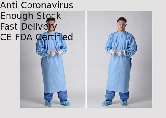 Comfortable Disposable Patient Surgical Gowns Adjustable Environmentally Friendly