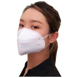 China Wegwerfmaske bequeme des Respirator-FFP2 Masken-vertikale Falten-flache des Antivirus-N95 Firma